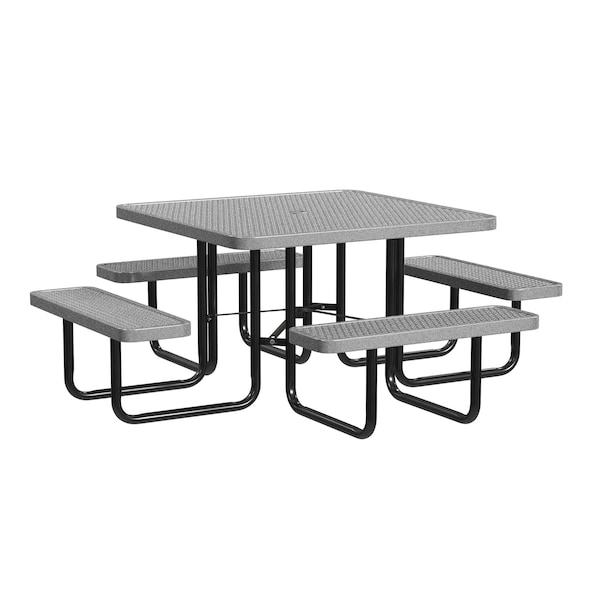 Square Portable Picnic Table, Granite, 46 in L