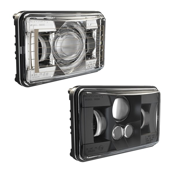 8800 EVOLUTION 2 4X6 12-24V DOT/ECE LEDT LOW BEAM HEATED HEADLIGHT W/B