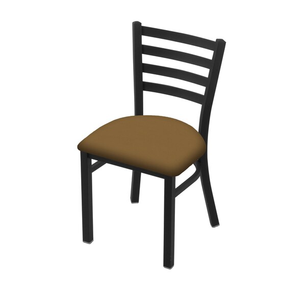 400 Jackie 18" Chair with Black Wrinkle Finish and Canter Saddle Seat