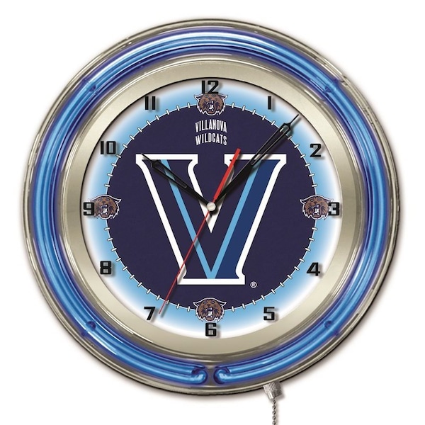 Villanova University Double Neon 19" Clock