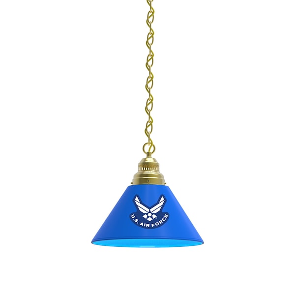 U.S. Air Force Pendant Light, Brass Fixture