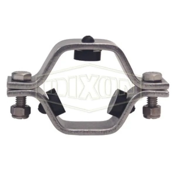 Hex Tube Hanger with Nitrile Grommets, 304 Stainless Steel
