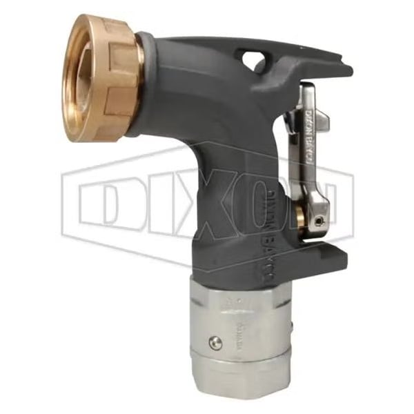 Ball Nozzle, 1-1/2 in FNPT Swivel x Quick Fill Nut, Aluminum, Domestic