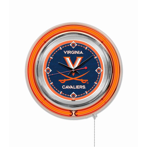 University of Virginia Double Neon 15" Clock