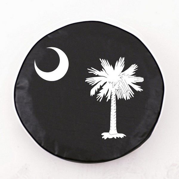 21-1/2" x 8" South Carolina State Flag Tire Cover