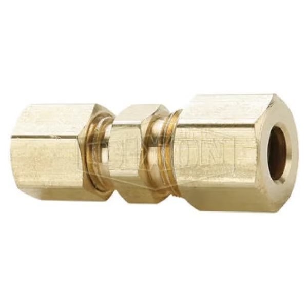 The Right Connection Compression Union Reducer, 3/8 x 5/8 x 9/16-24 x 13/16-18 in Nominal, Brass, Do