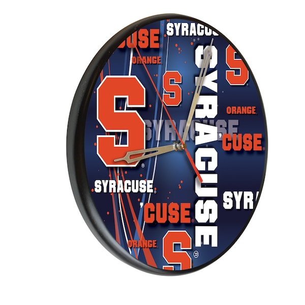 Syracuse University 13" Solid Wood Clock