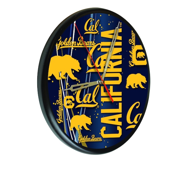University of California 13" Solid Wood Clock