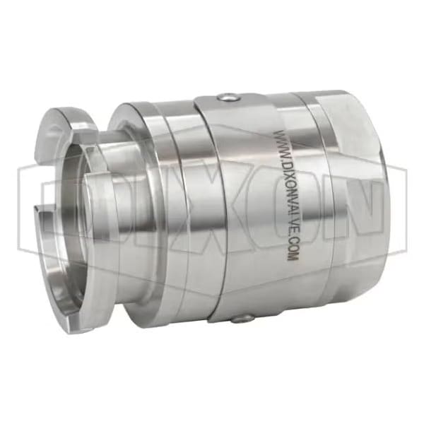 Dry Disconnect Steam Adapter, 3/4 in Nominal, Quick Disconnect Coupler x FNPT, 316 SSss Steel