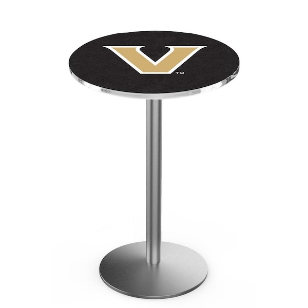 42" Stainless Steel Vanderbilt Pub Table, 36" dia. Top