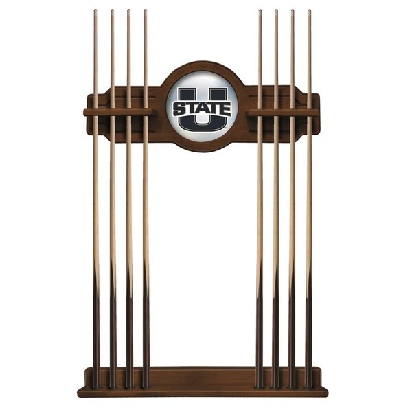 Utah State Cue Rack in Chardonnay Finish
