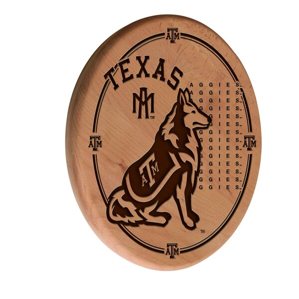 Texas A&M 13" Laser Engraved Solid Wood Sign