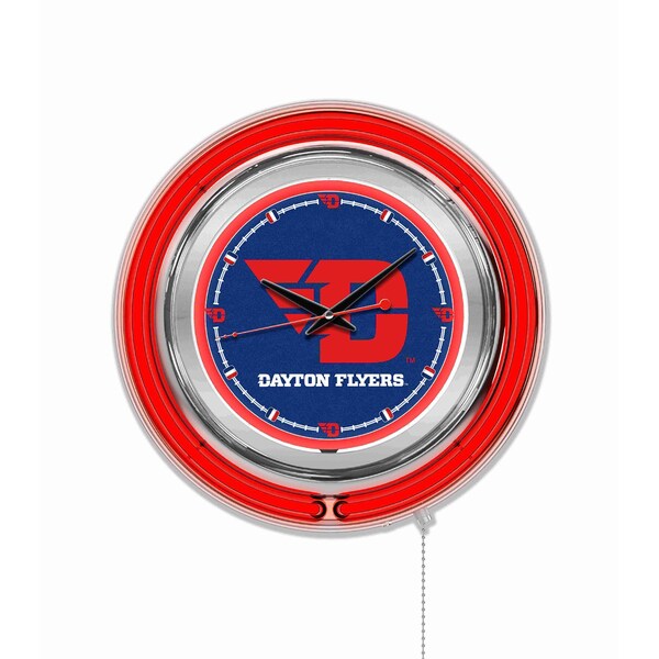 University of Dayton Double Neon 15" Clock