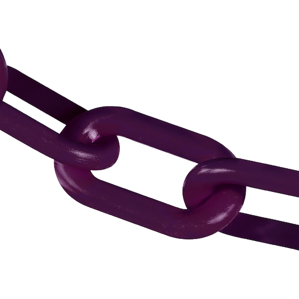 4" x 25' Purple Plastic Safety Chain