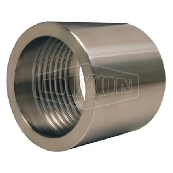 Sanitary Style Crimp Ferrule, 4 in Nominal, 3 in L, AISI 304 Stainless Steel