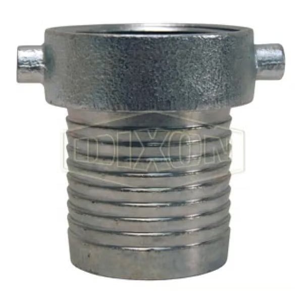King Short Shank Suction Coupling with Plated Iron Nut, 1-1/2 in Nominal, Female NPSM End Style, Do