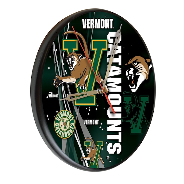 University of Vermont 13" Solid Wood Clock