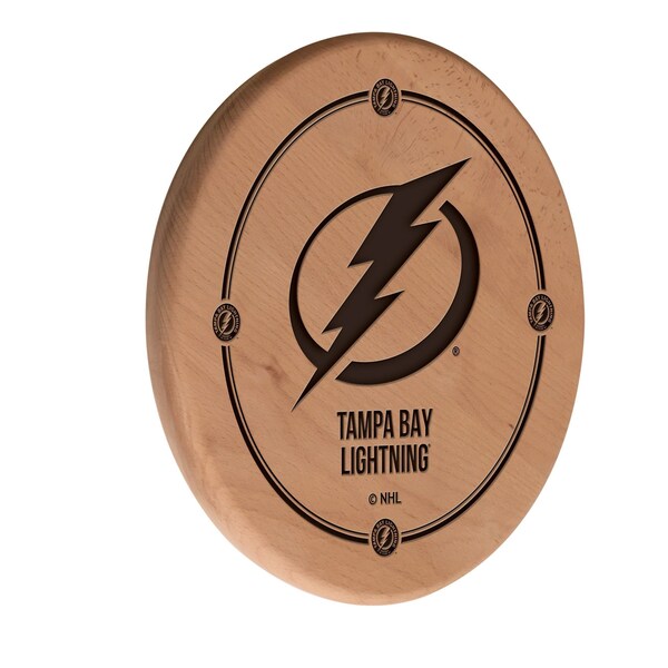 Tampa Bay Lightning 13" Laser Engraved Solid Wood Sign