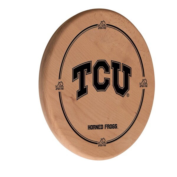 Texas Christian University 13" Laser Engraved Solid Wood Sign