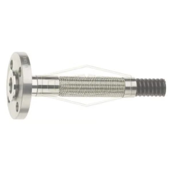 Conductive Open Pitch True ID Convoluted PTFE Hose, 1 in Nominal, 1000 psi Working, Braided 304 SS