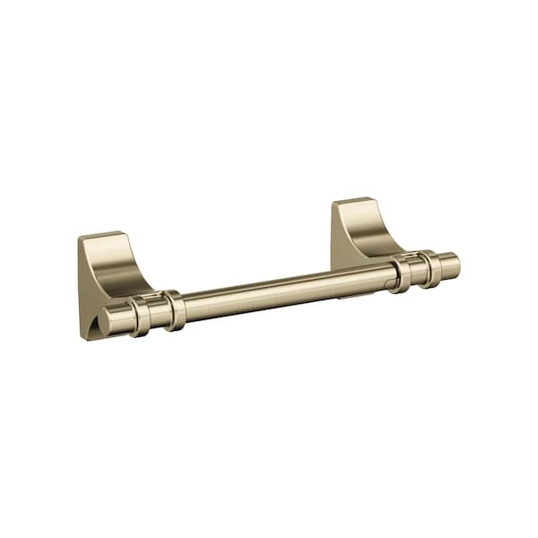 Davenport Golden Champagne Transitional Pivoting Double Post Toilet Paper Holder