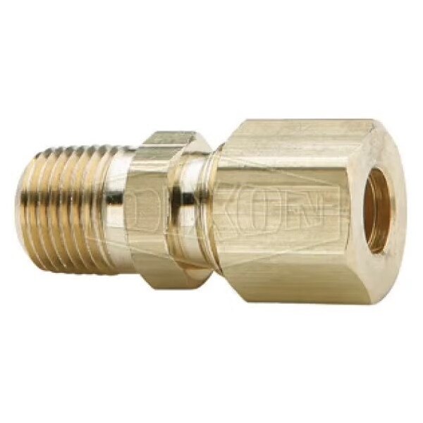 The Right Connection Tube-to-Pipe Connection, 3/4 x 1/2 x 1-18 in Nominal, Tube x Straight MPT End S