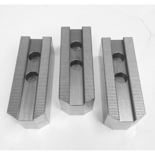 Taiki 12" 1.5mm X 60 Degree 21mm 3 Piece Aluminum Soft Jaw Set