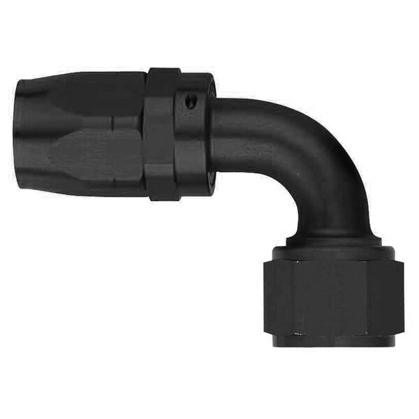 -10 AN Hose, 90 Degree Elbow, Anodized, Red/Blue, Aluminum