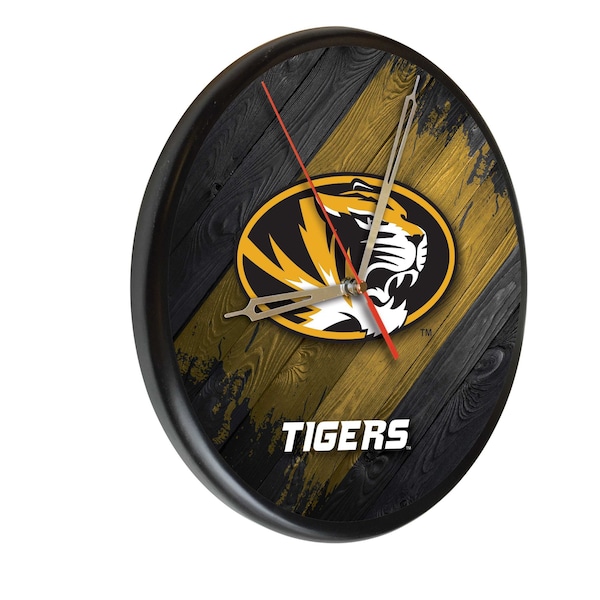 University of Missouri 13" Solid Wood Clock