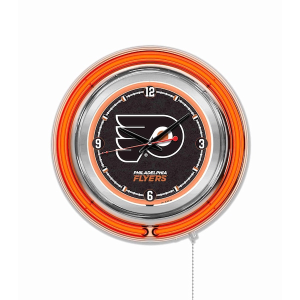Philadelphia Flyers Double Neon 15" Clock, NHL