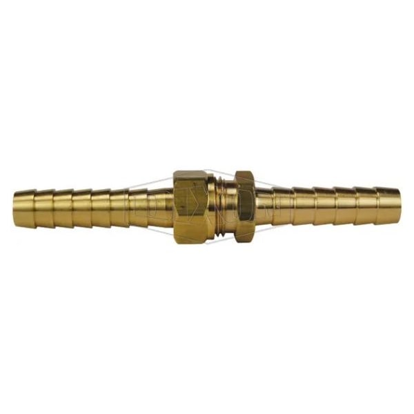 Long Shank Coupling, 1-1/4 in Nominal, NPSM x Hose End Style, Domestic