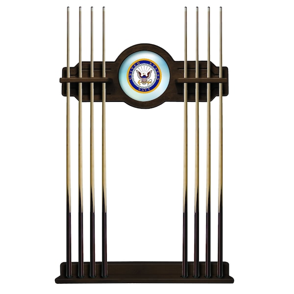 U.S. Navy Cue Rack in Chardonnay Finish