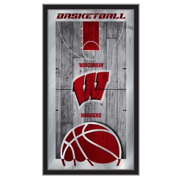 Wisconsin 15" x 26" Basketball Mirror