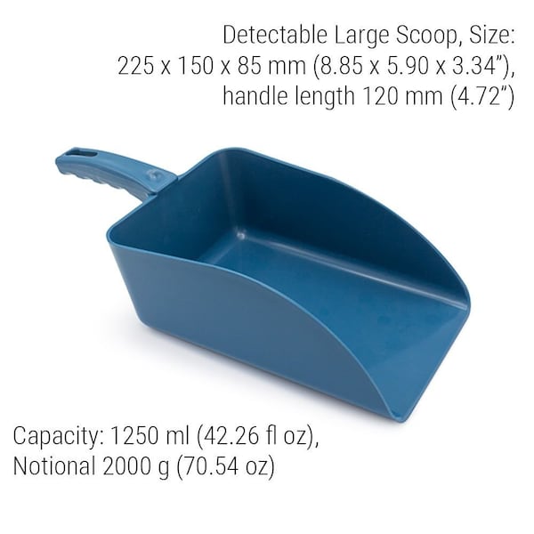 Scoop, 8.85 in L, Blue, PK5