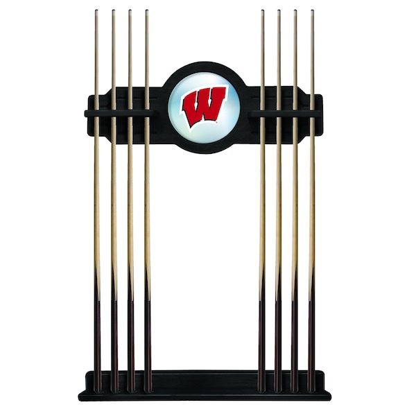Wisconsin "W" Cue Rack in Black Finish