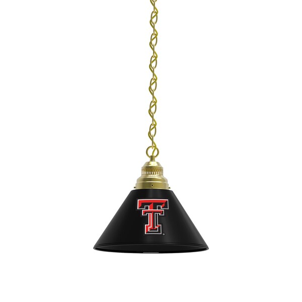 Texas Tech Pendant Light, Brass Fixture