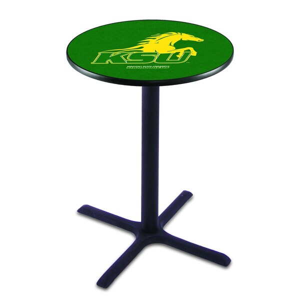 42" Blk Wrinkle Kentucky State University Pub Table, 36" dia. Top