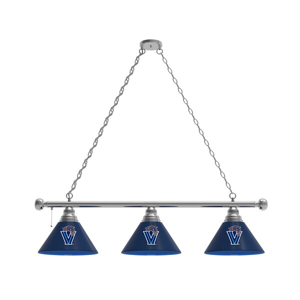 Villanova 3 Shade Billiard Light, Chrome Fixture