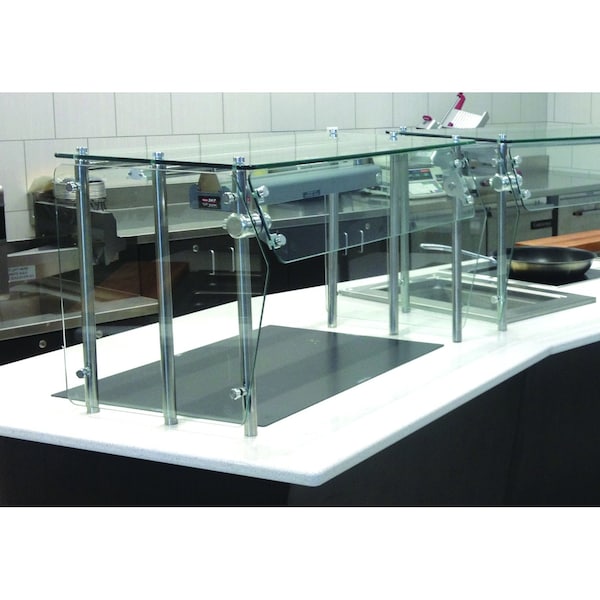 Sleek Shield Food Shield self service with adjustable front glass 60 in.W x 12 in.D x 18 in.H