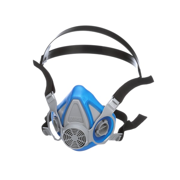 Half Mask Respirator, Advantage 200 LS Series, Bayonet, 2-Piece Neckstrap, Blue, L