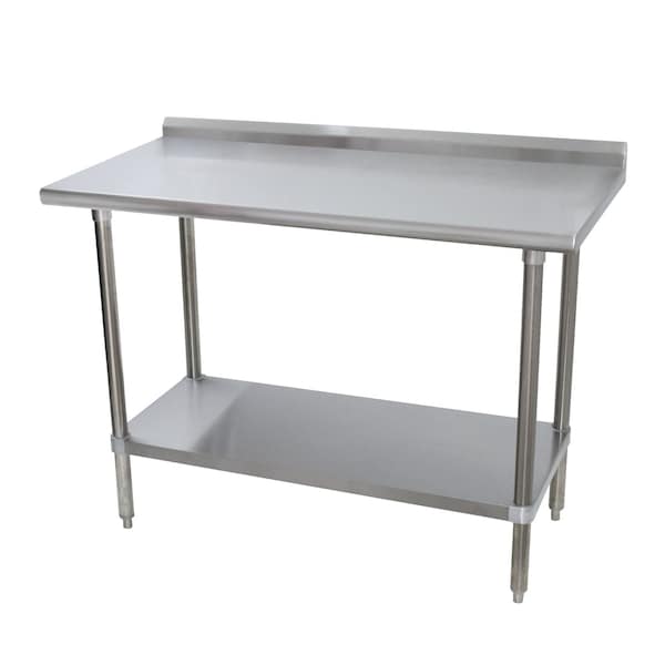 Special Value Work Table 72 in.W x 24 in.D 16 gauge 430 stainless steel top