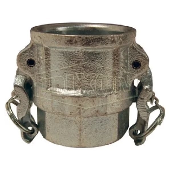 Boss-Lock Type D Cam and Groove Coupler, 2 in Nominal, Female Coupler x FNPT End Style, Malleable I