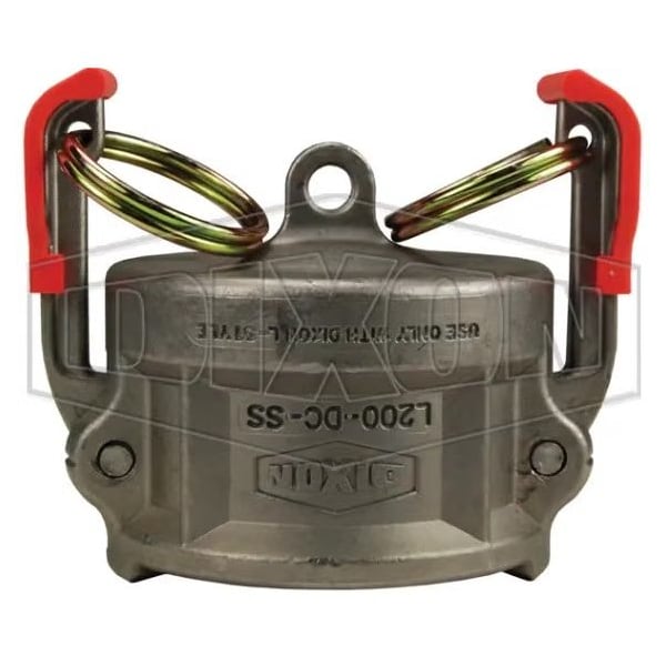 Type DC Vent-Lock Cam and Groove Dust Cap, 2 in Nominal, 316 SSss Steel