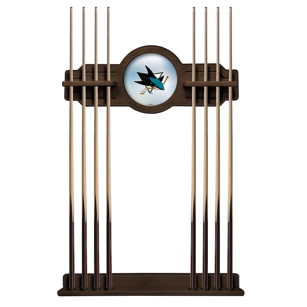 San Jose Sharks Cue Rack in Chardonnay Finish