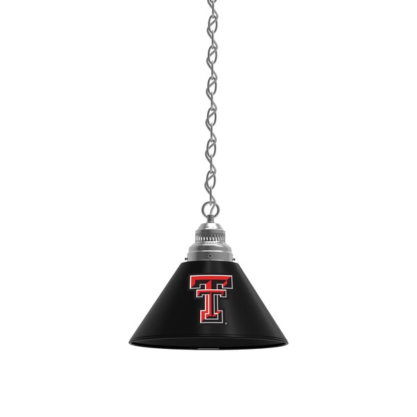 Texas Tech Pendant Light, Chrome Fixture