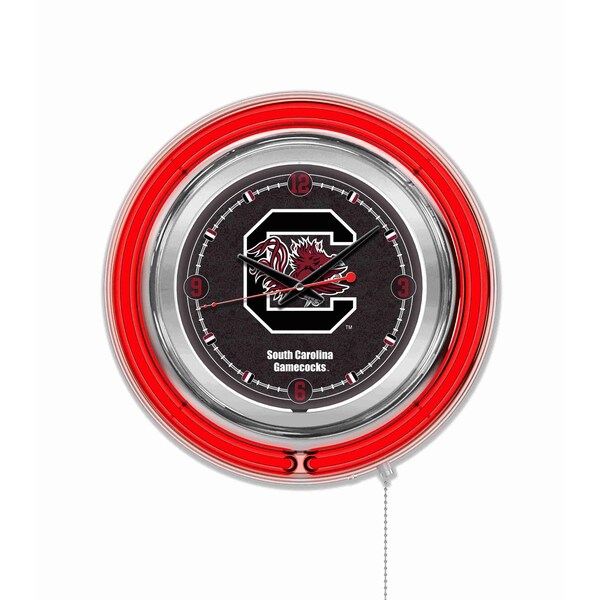 University of South Carolina Double Neon 15" Clock