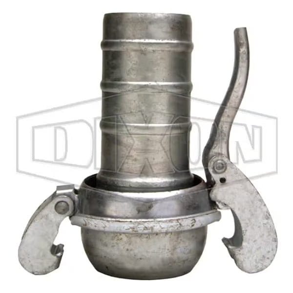Type B Quick Connect Fitting, 12 in, Male x Hose Shank, Steel, Domestic