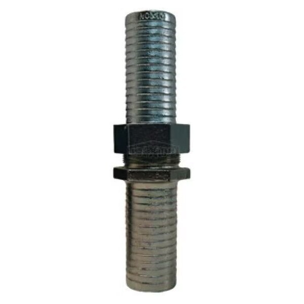 Long Shank Coupling, 1-1/2 in Nominal, NPSM x Hose End Style, Domestic