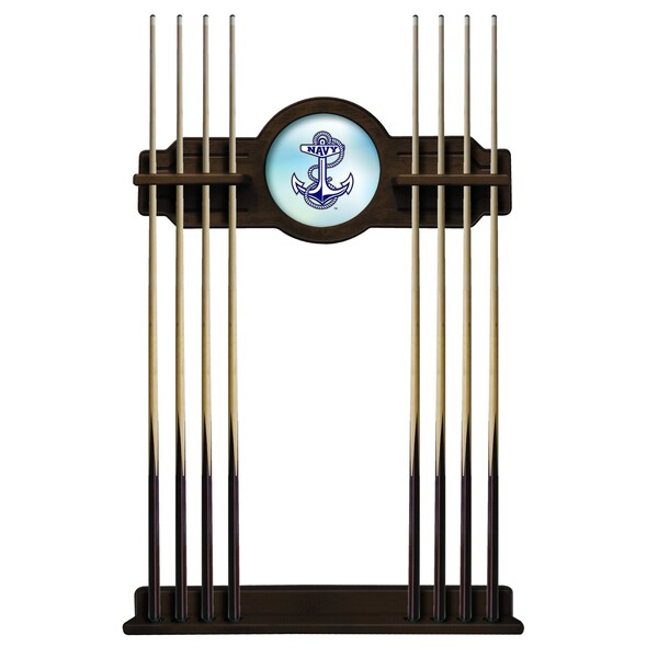 US Naval Academy NAVY Cue Rack in Navajo Finish