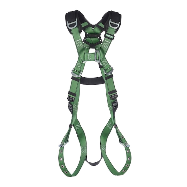 V-Form Harness, Standard, Back & Shoulder D-Rings, Tongue Buckle Leg Straps